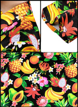 Load image into Gallery viewer, Black Allover Fruits and Flower Printed Casual Shirt For Women