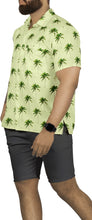 Load image into Gallery viewer, Cream Allover Palm Tree Printed Stylish Casual Beach Shirts For Men