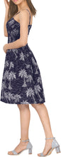 Load image into Gallery viewer, Allover Tropical Palm Tree Printed Short Dress For Women