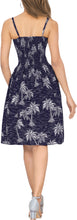 Load image into Gallery viewer, Allover Tropical Palm Tree Printed Short Dress For Women