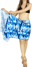 Load image into Gallery viewer, Non-Sheer Tie Dye Effect Printed Short Beach Wrap