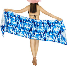Load image into Gallery viewer, Non-Sheer Tie Dye Effect Printed Short Beach Wrap