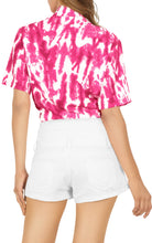 Load image into Gallery viewer, La Leela Women&#39;s Pink Tie Dye Relaxed Everyday Causal Shirt