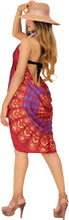 Load image into Gallery viewer, Maroon Non-Sheer Mandala Print Beach Wrap For Women