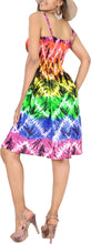 Load image into Gallery viewer, Vibrant Harmony Multi Color Allover Printed Short Tube Dress For Women