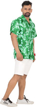 Load image into Gallery viewer, Green Allover Tropical Tree Printed Hawaiian Beach Shirt For Men
