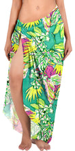 Load image into Gallery viewer, Non-Sheer Abstract Floral and Leaves Printed Beach Wrap For Women