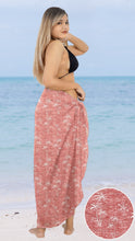 Load image into Gallery viewer, Allover Tropical Plam Tree Leaves Print Beach Wrap For Women