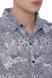 Coral Coast Linen Effect Mens Soft Breathable Hawaiian Shirt White
