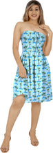 Load image into Gallery viewer, Allover Mini Palm Tree Printed Short Tube Dress For Women