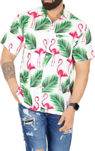 Cargar imagen en el visor de la galería, HAPPY BAY Men's Holiday Beach Shirts White,Bird Leaf P00174