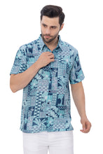 Load image into Gallery viewer, HAPPY BAY Mens Hawaiian Shirts Green Tropical P00390