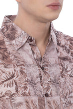 Cargar imagen en el visor de la galería, LA LEELA Mens Hawaiian Shirts Tropical Brown P00414