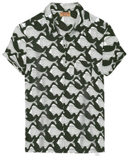 Load image into Gallery viewer, LA LEELA Mens Hawaiian Shirts Fish Black P00416