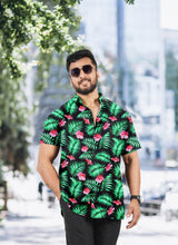 Load image into Gallery viewer, LA LEELA Mens Hawaiian Shirts Large Colorful Floral P00474