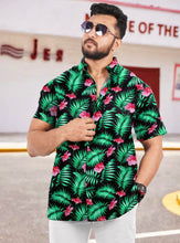 Load image into Gallery viewer, LA LEELA Mens Hawaiian Shirts Large Colorful Floral P00474