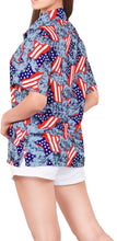 Load image into Gallery viewer, HAPPY BAY Women's Hawaiian Shirt Stars And Stripes P00560