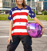 Load image into Gallery viewer, Women's Patriotic 4th of July American Flag Shirts P00593