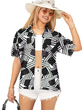 Load image into Gallery viewer, Women's Patriotic 4th of July American Flag Shirts P00600