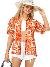 Load image into Gallery viewer, HAPPY BAY Womens Beach Hawaiian Red Tropical P00606