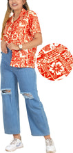 Load image into Gallery viewer, HAPPY BAY Womens Beach Hawaiian Red Tropical P00606