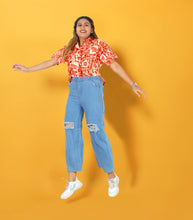 Load image into Gallery viewer, HAPPY BAY Womens Beach Hawaiian Red Tropical P00606