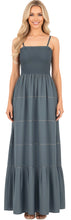Load image into Gallery viewer, LA LEELA Women's Tube Dress Top Casual Maxi Medium-Large Cloud P00727