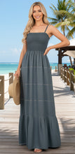 Load image into Gallery viewer, LA LEELA Women's Tube Dress Top Casual Maxi Medium-Large Cloud P00727