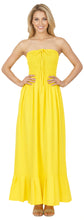 Load image into Gallery viewer, LA LEELA Long Maxi Solid Color Halter Neck Tube Dress For Women Everyday Casual P00729