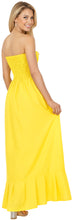 Load image into Gallery viewer, LA LEELA Long Maxi Solid Color Halter Neck Tube Dress For Women Everyday Casual P00729