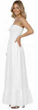 Load image into Gallery viewer, LA LEELA Long Maxi Solid Color Halter Neck Tube Dress For Women Everyday Casual P00730