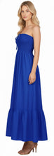 Load image into Gallery viewer, LA LEELA Long Maxi Solid Color Tube Dress For Women Everyday Casual P00734