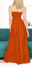 Load image into Gallery viewer, LA LEELA Women's One Size Beach Dress Tube Dress Orange P00735