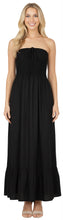 Load image into Gallery viewer, LA LEELA Women's One Size Beach Dress Tube Dress Black P00739