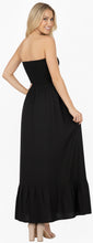 Load image into Gallery viewer, LA LEELA Women's One Size Beach Dress Tube Dress Black P00739