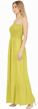 Load image into Gallery viewer, LA LEELA Women's One Size Beach Dress Tube Dress Mustard P00744