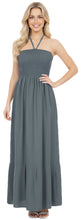 Load image into Gallery viewer, LA LEELA Women's One Size Beach Dress Tube Dress Grey P00745