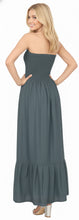Load image into Gallery viewer, LA LEELA Women's One Size Beach Dress Tube Dress Grey P00745