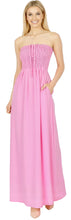 Load image into Gallery viewer, Tube Dress Maxi Skirt Beach Backless Sundress Halter Evening Casual Swimsuit P00759