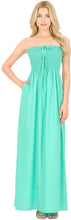 Load image into Gallery viewer, LA LEELA Evening Beach Swimwear Rayon Solid Swimwear P00764