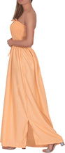 Load image into Gallery viewer, LA LEELA Women's One Size Beach Dress Tube Dress Peach P00774