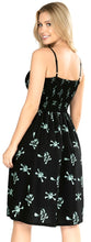 Load image into Gallery viewer, LA LEELA Women's Halloween Pirates Evening Party Caribbean Pirate Knee Length Dress Flowy Elastic Tube Top for Women One Size Crossbones Scary Black P00799