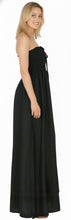 Load image into Gallery viewer, LA LEELA Long Maxi Solid Color Tube Dress For Women Everyday Black Casual P01035