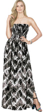 Load image into Gallery viewer, LA LEELA Long Maxi Tie-Die Feel Tube Dress For Black Women P01069