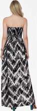 Load image into Gallery viewer, LA LEELA Long Maxi Tie-Die Feel Tube Dress For Black Women P01069