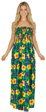 Load image into Gallery viewer, HAPPY BAY Women's Tube Dress Maxi Top Party One Size Cobalt Floral P01080