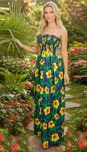 Load image into Gallery viewer, HAPPY BAY Women's Tube Dress Maxi Top Party One Size Cobalt Floral P01080