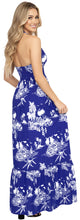 Load image into Gallery viewer, La Leela Resort Chic Tropical Royal Landscape Print Long Dress P01124