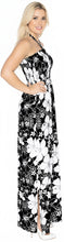 Load image into Gallery viewer, LA LEELA Long Maxi Floral Tube Maxi Dress For Women Black P01126