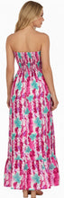 Load image into Gallery viewer, LA LEELA Long Maxi Floral Halter Neck Tube Maxi Dress For Women P01129